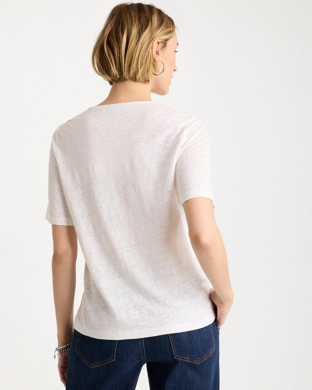 Flora Lace V-Neck Tee