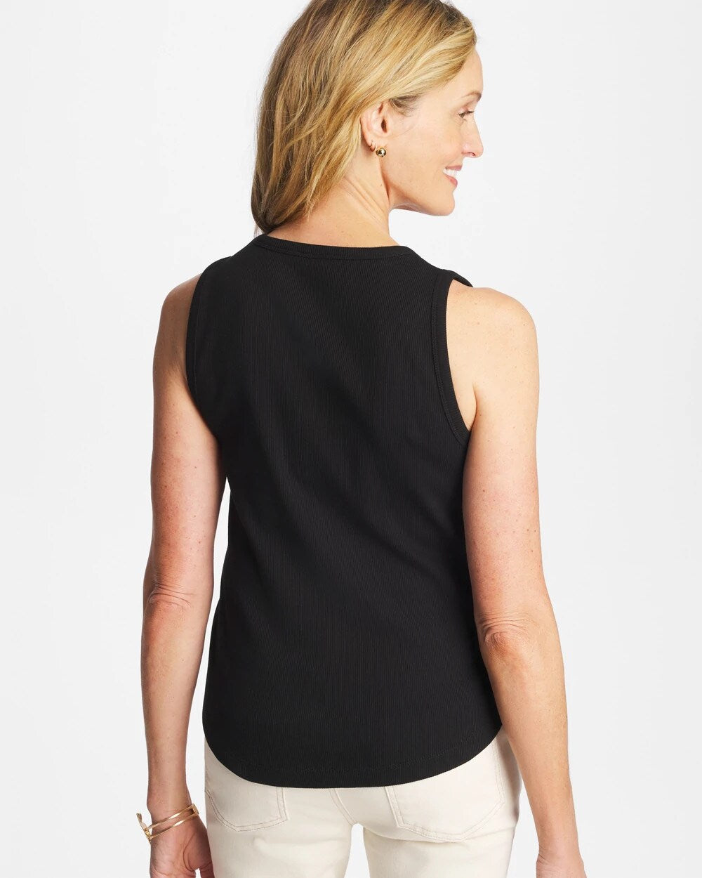 High Neck Rib Tank