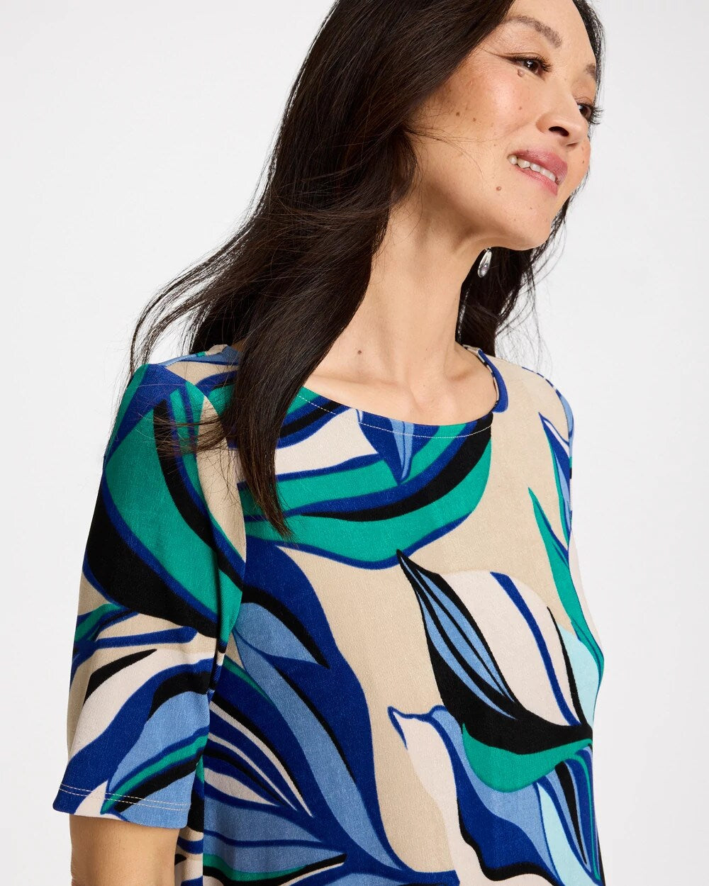 Travelers Marble Flora Swing Tunic