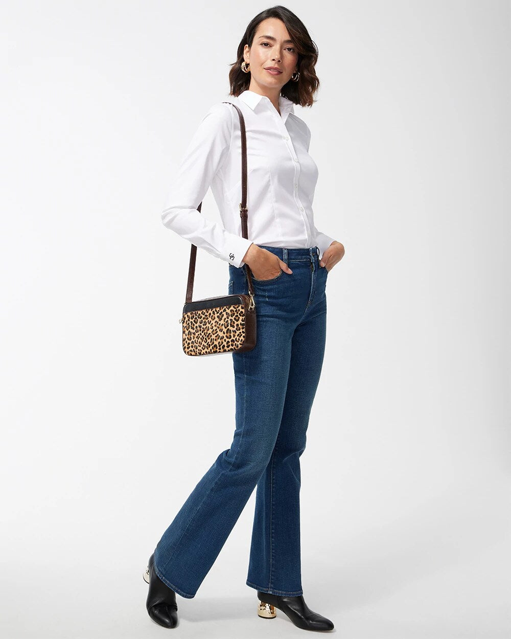 No Iron Fitted Stretch Shirt