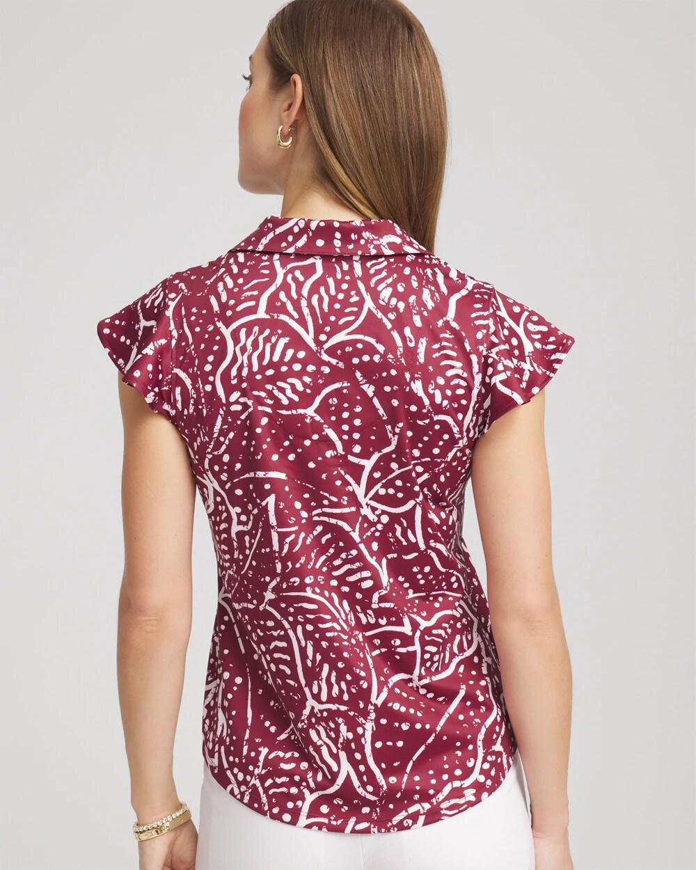Zenergy UPF Printed Polo Top