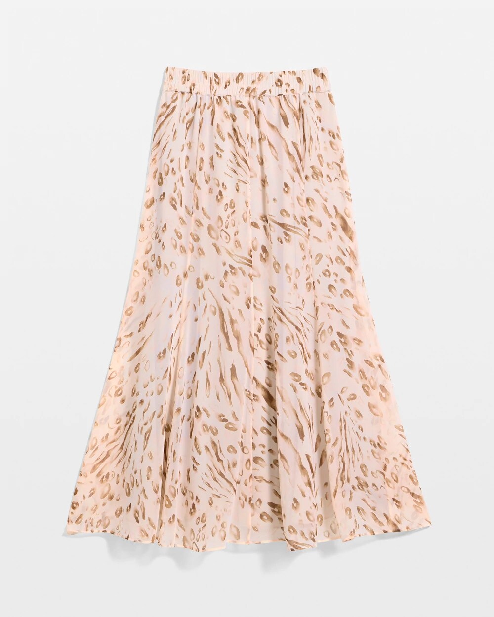 Cheetah Pull-On Godet Skirt