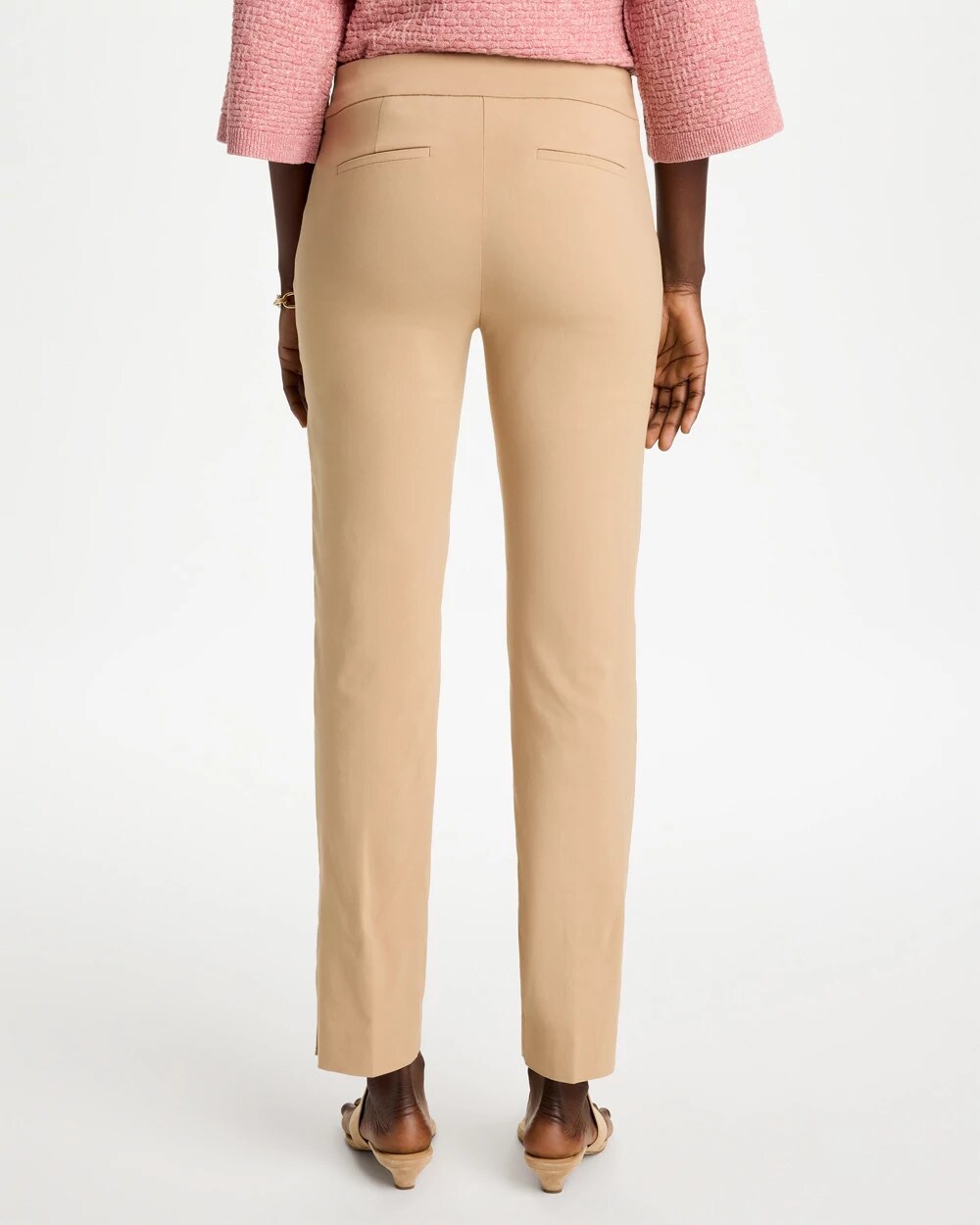Brigitte Slim Button Hem Pants