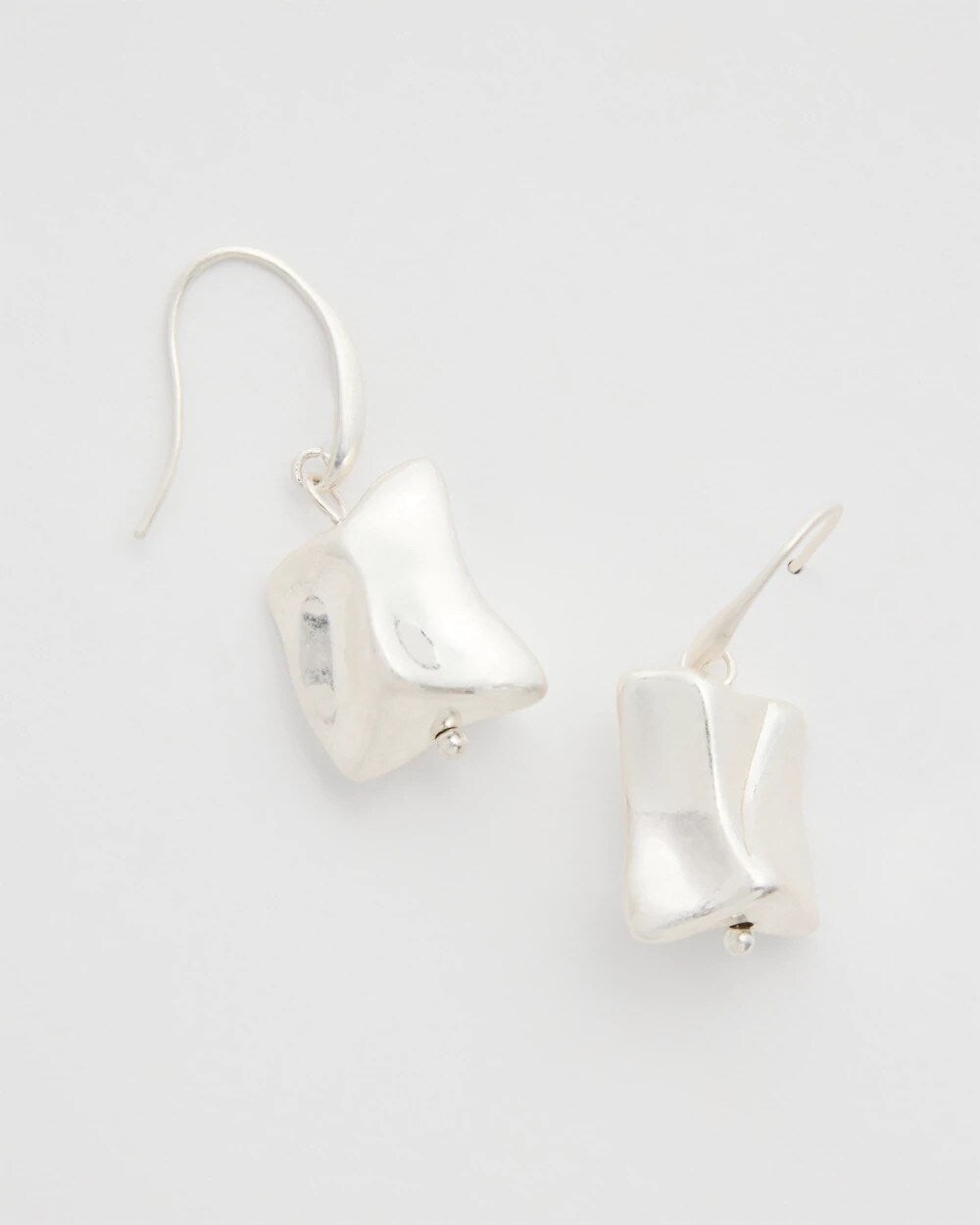 Mixed Metal Drop Earrings