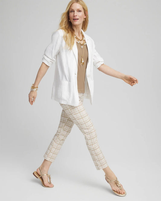 Brigitte Plaid Cropped Pants