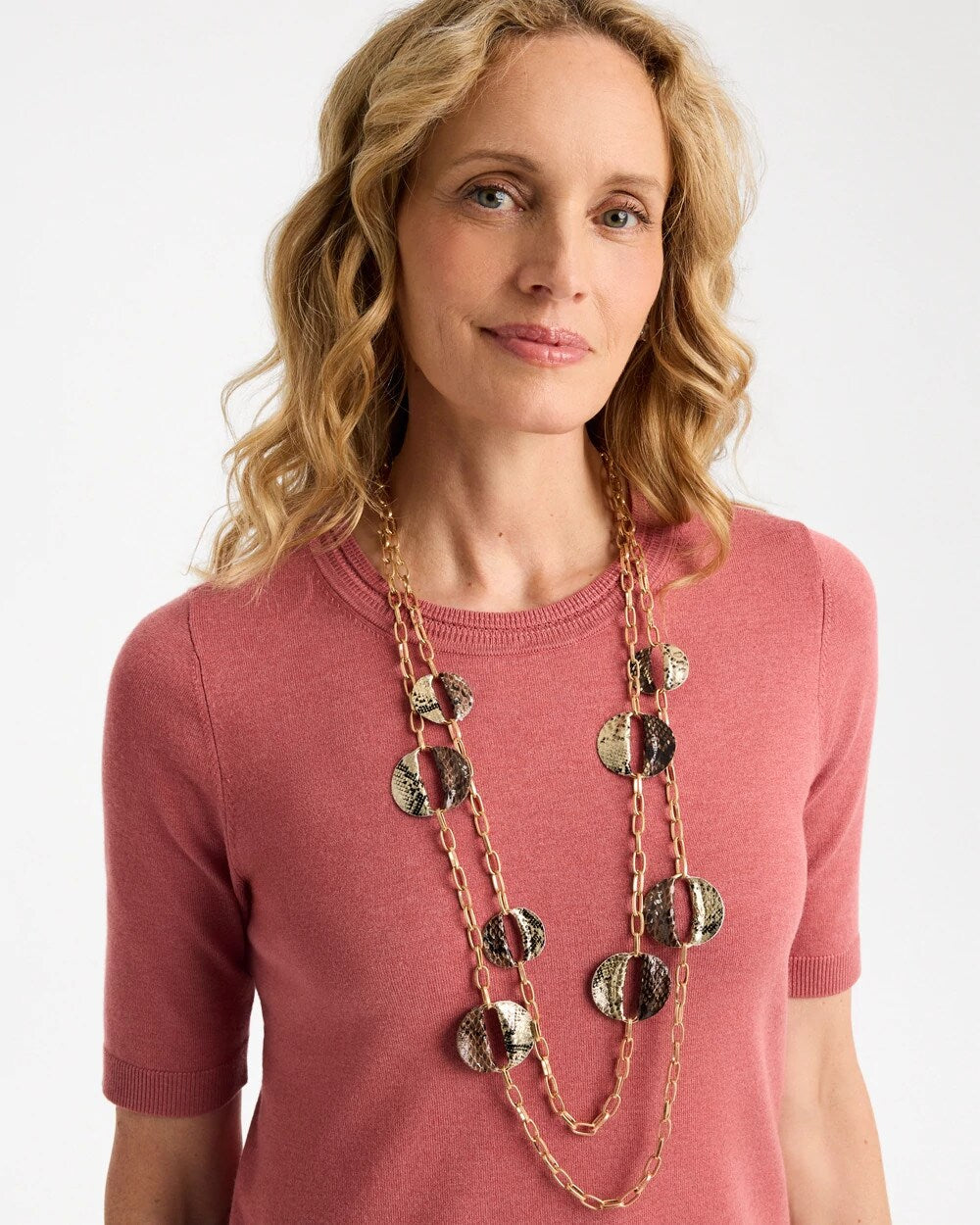 Long Multi-Strand Snake Necklace
