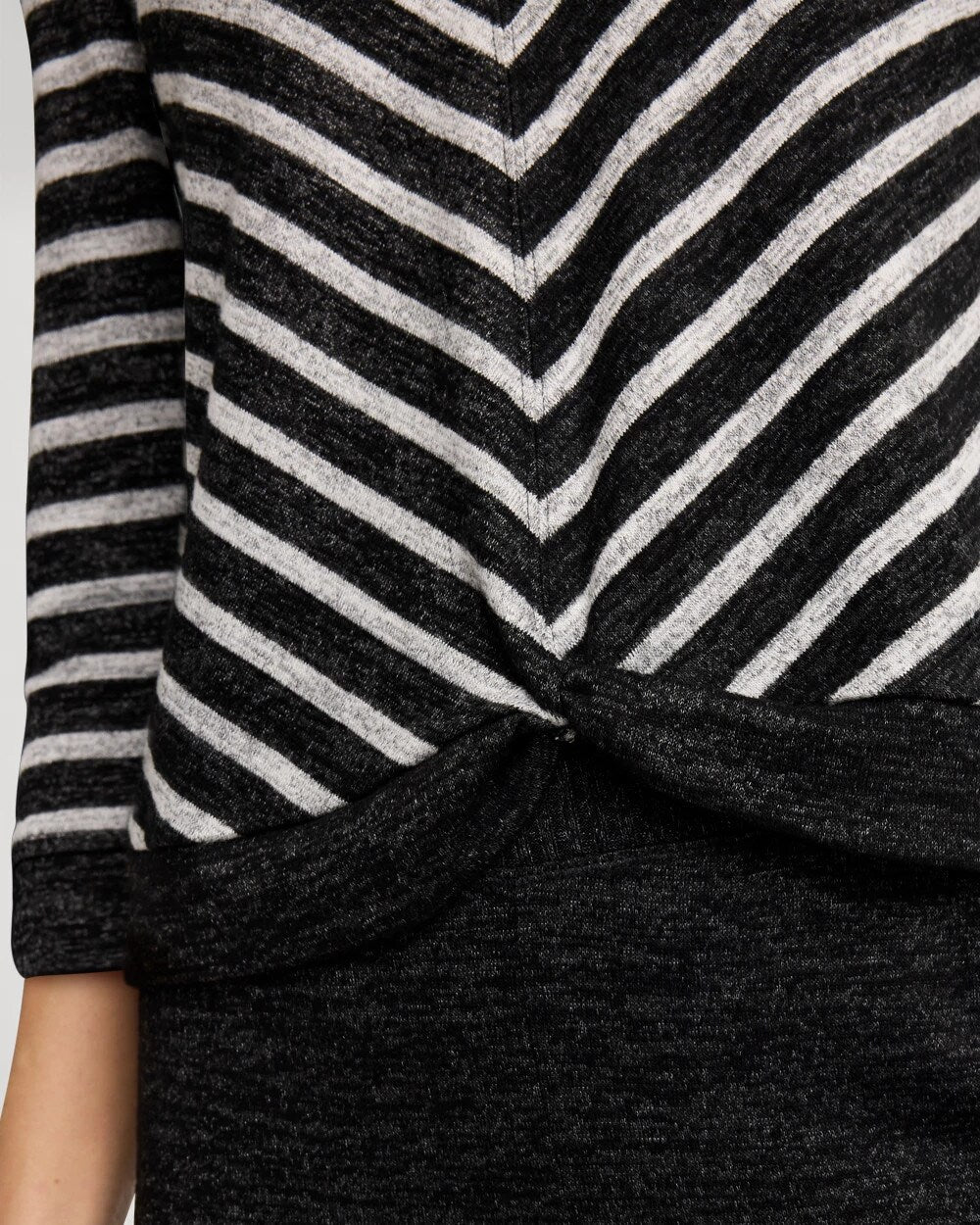 Zenergy Striped Twist-Front Top
