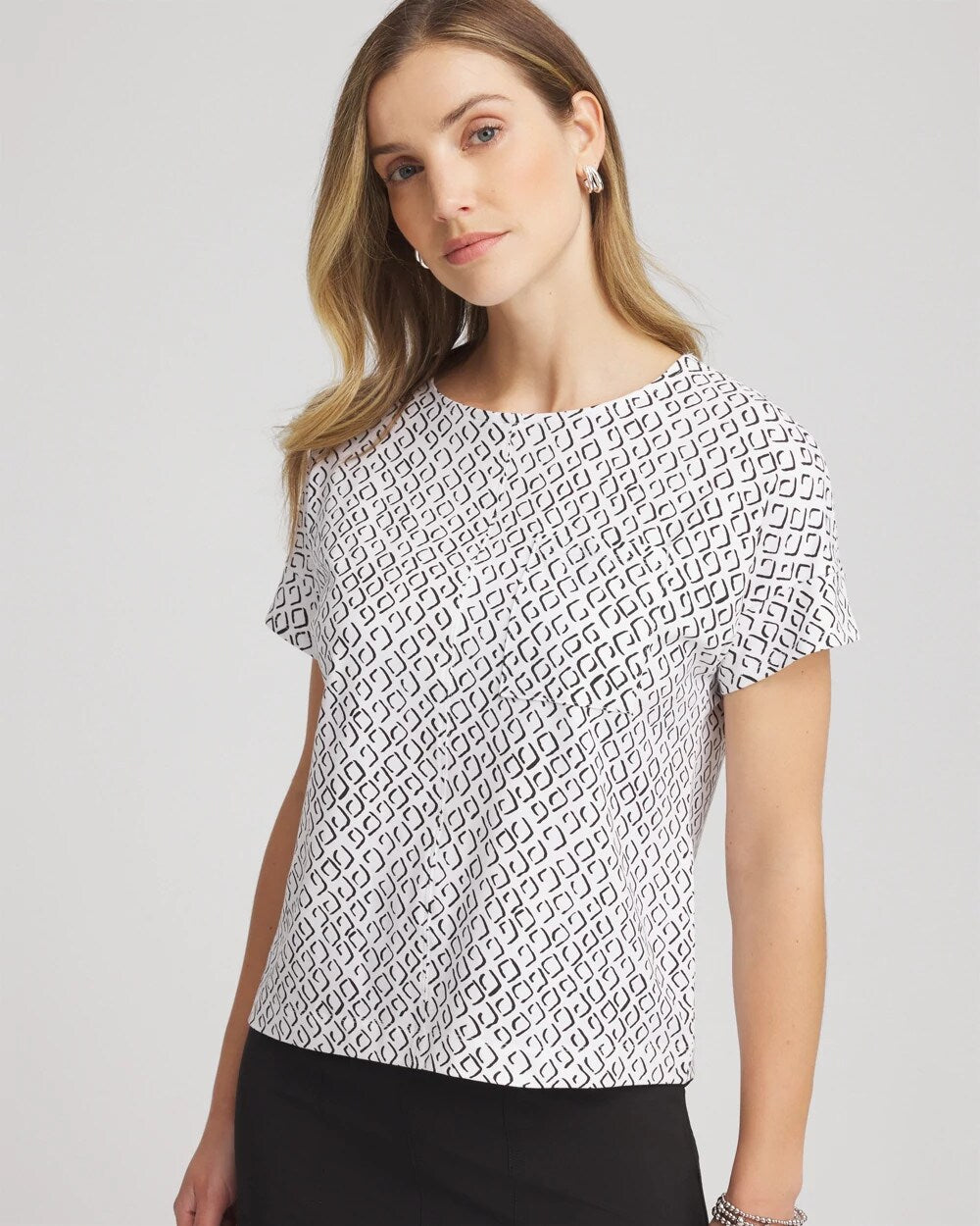 Zenergy UPF Geo-Print Dolman Top