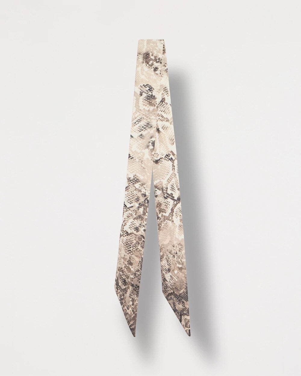 Python Printed Skinny Scarf