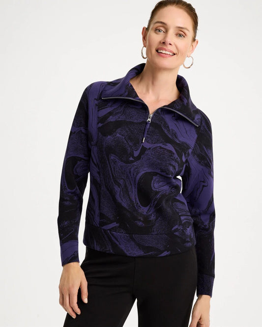 Zenergy Soft Half-Zip Pullover Top
