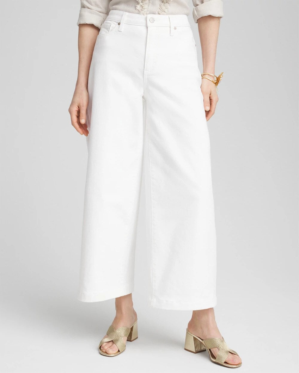 So Slimming High-Rise Wide Cropped Jeans