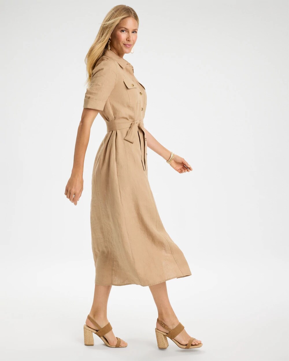 Linen Safari Shirtdress