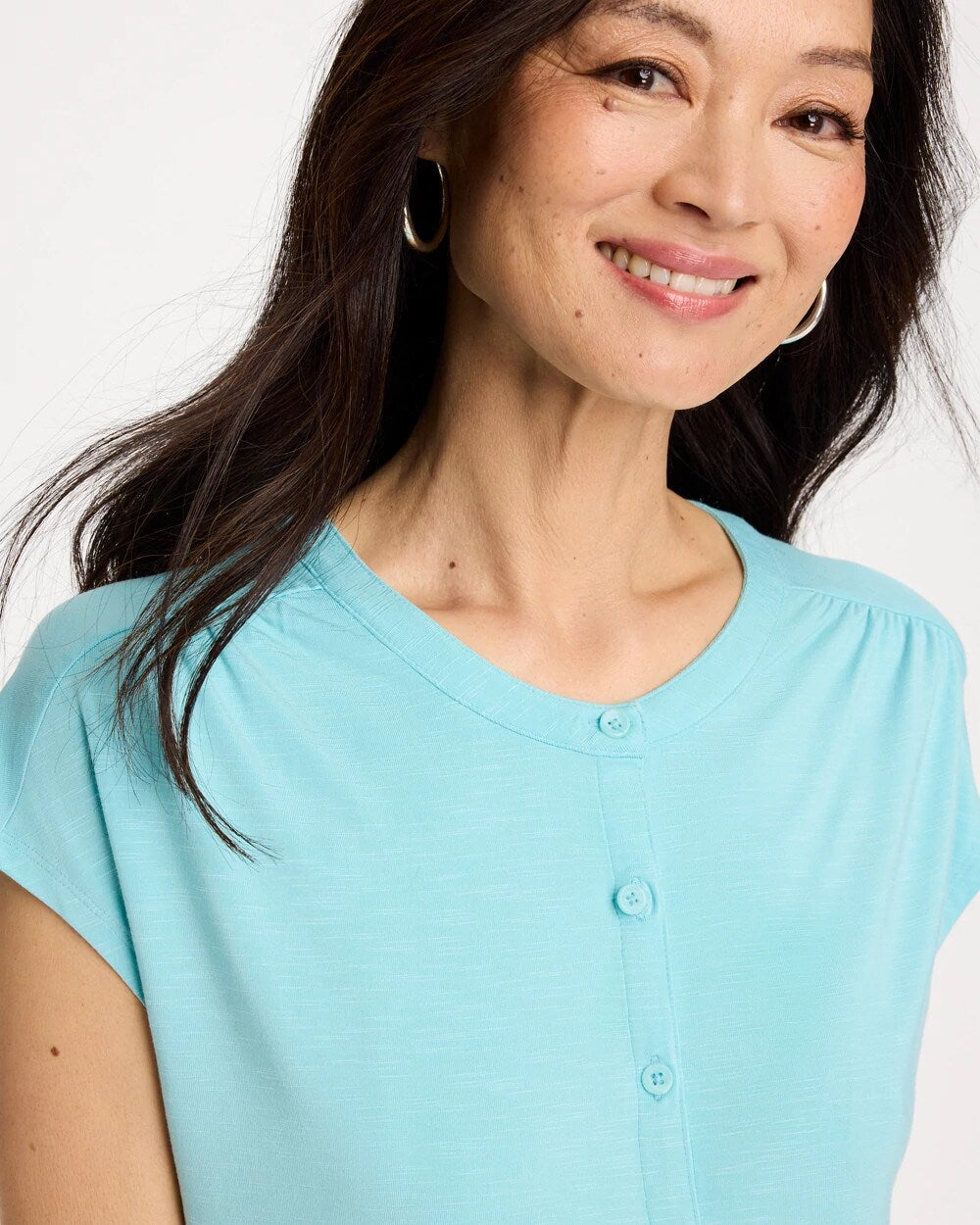 Refined Button Tee
