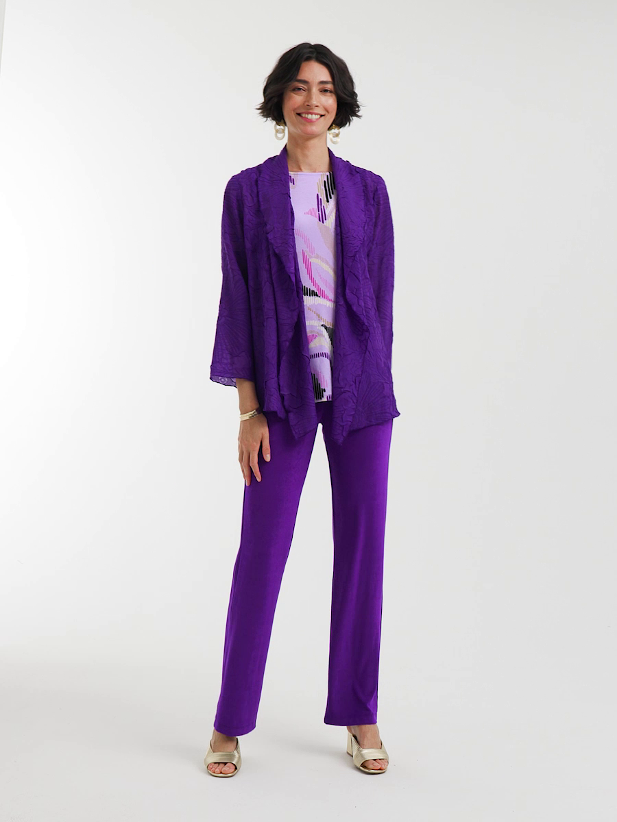 Travelers Collection Floral-Embossed Jacket