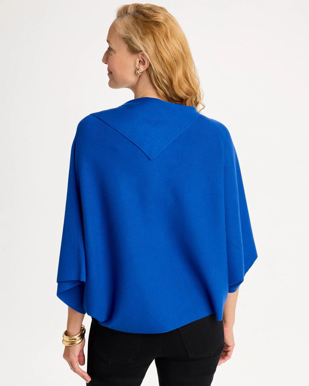 Splitneck Sweater Poncho
