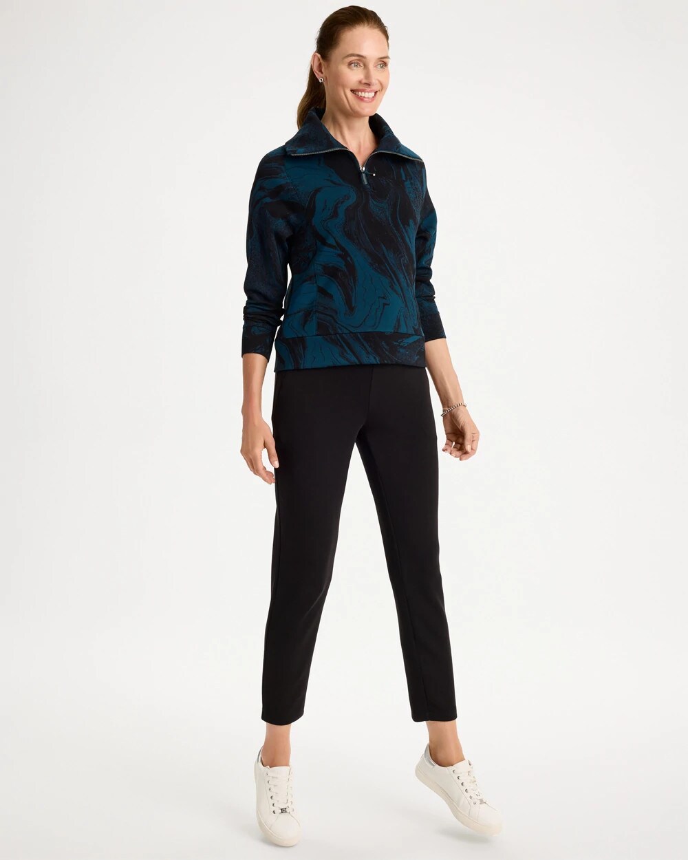 Zenergy Soft Half-Zip Pullover Top