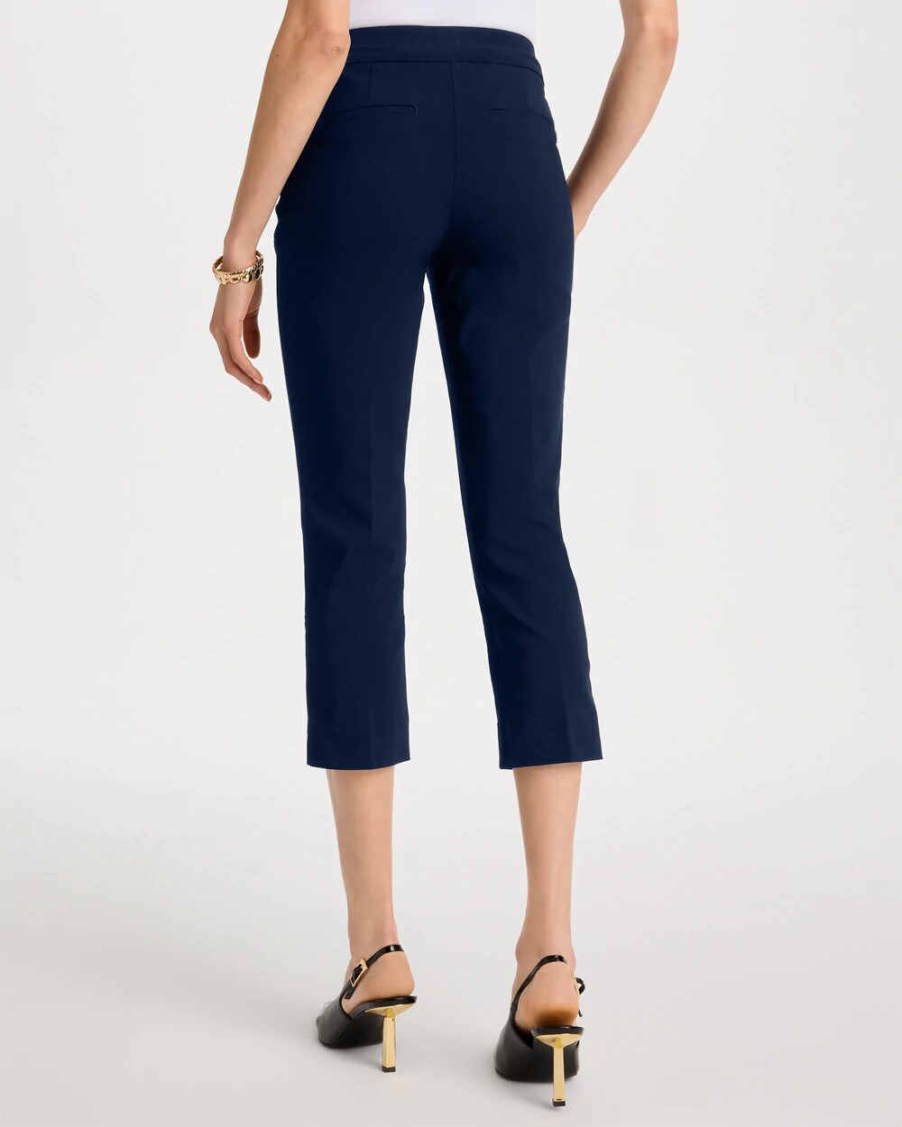 Brigitte Slim Pull-On Crop Pant