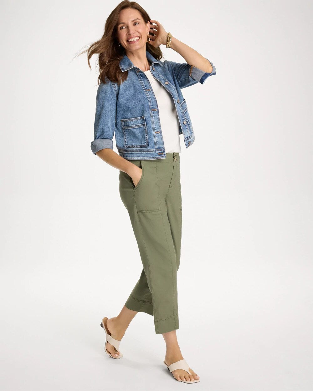 Relaxed Linen Crop Pant