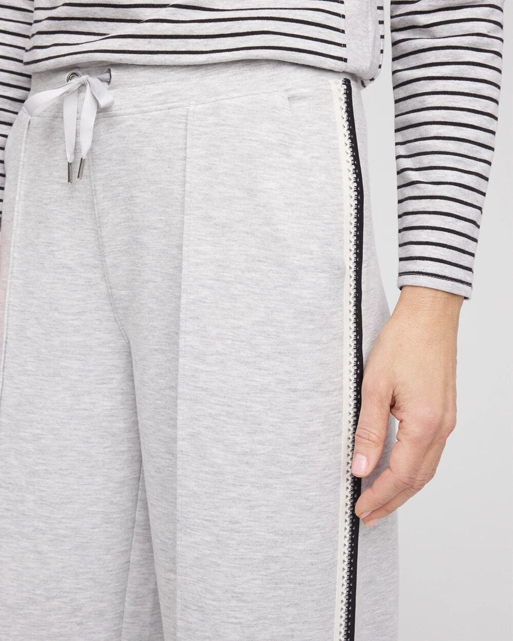 Zenergy Double-Knit Lattice Trim Pants