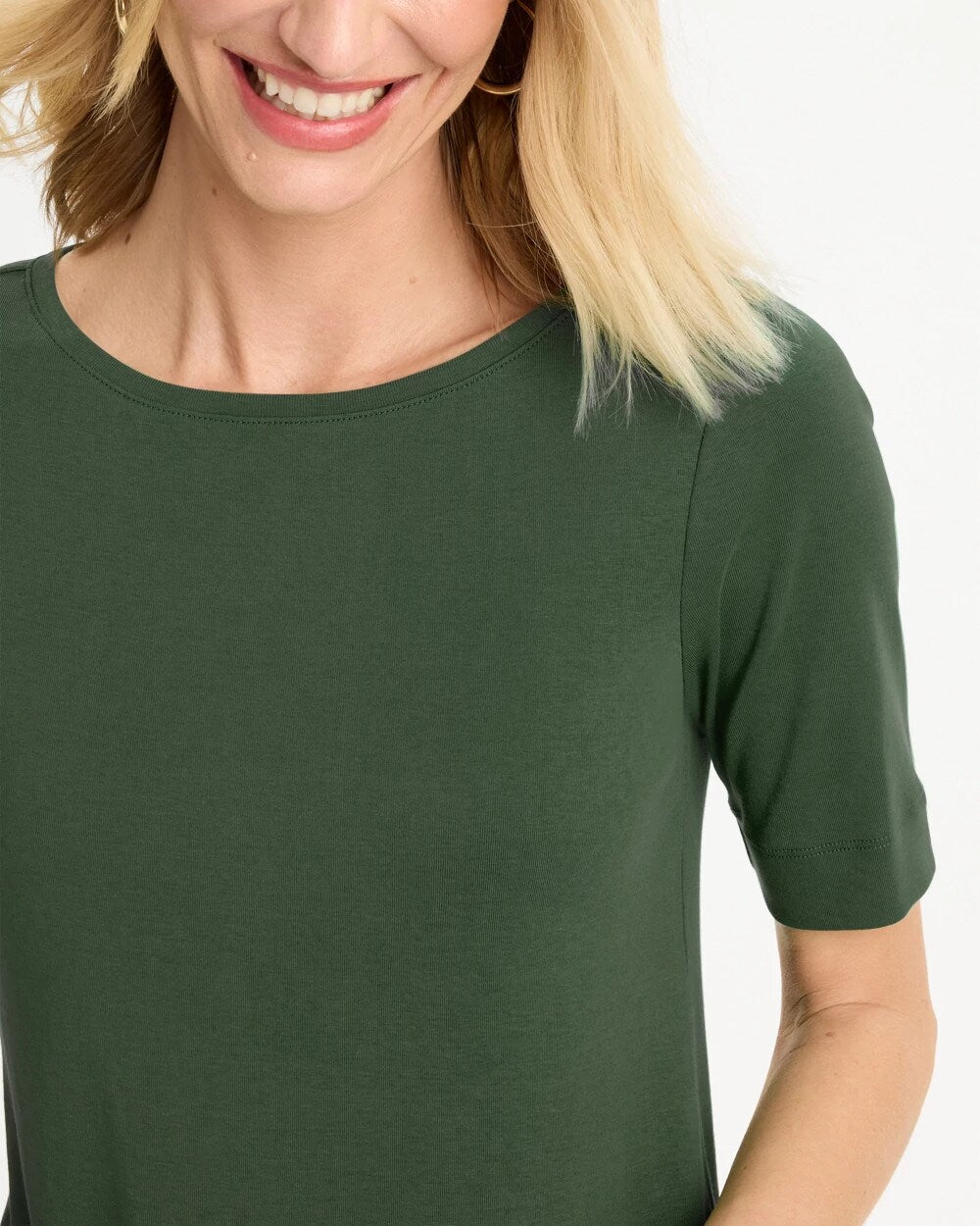 Pima Elbow Sleeve Tee