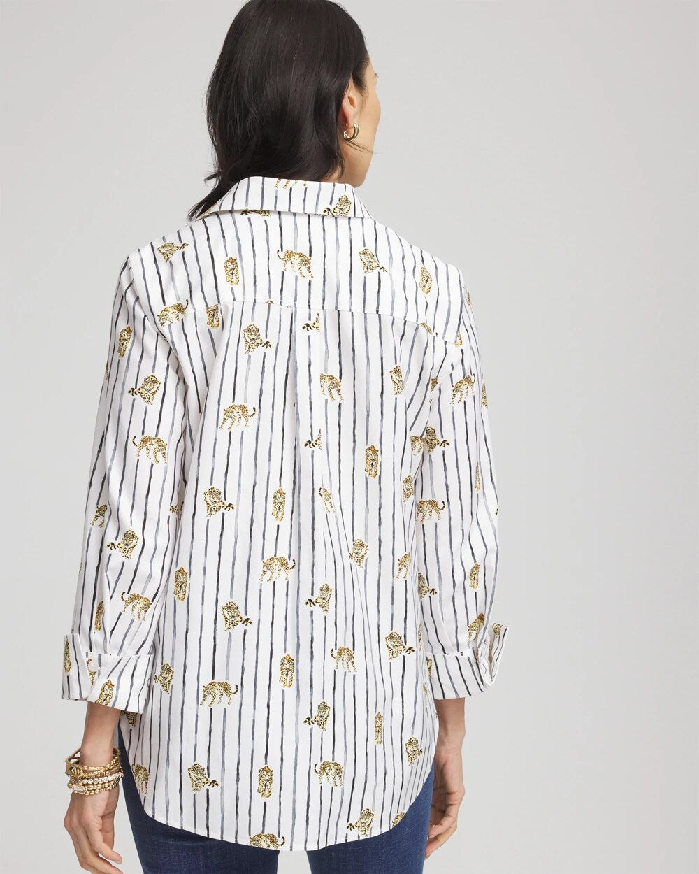 No Iron Leopard Graphic Shirt