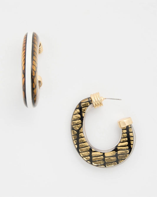 Animal Print Golden Hope Earrings