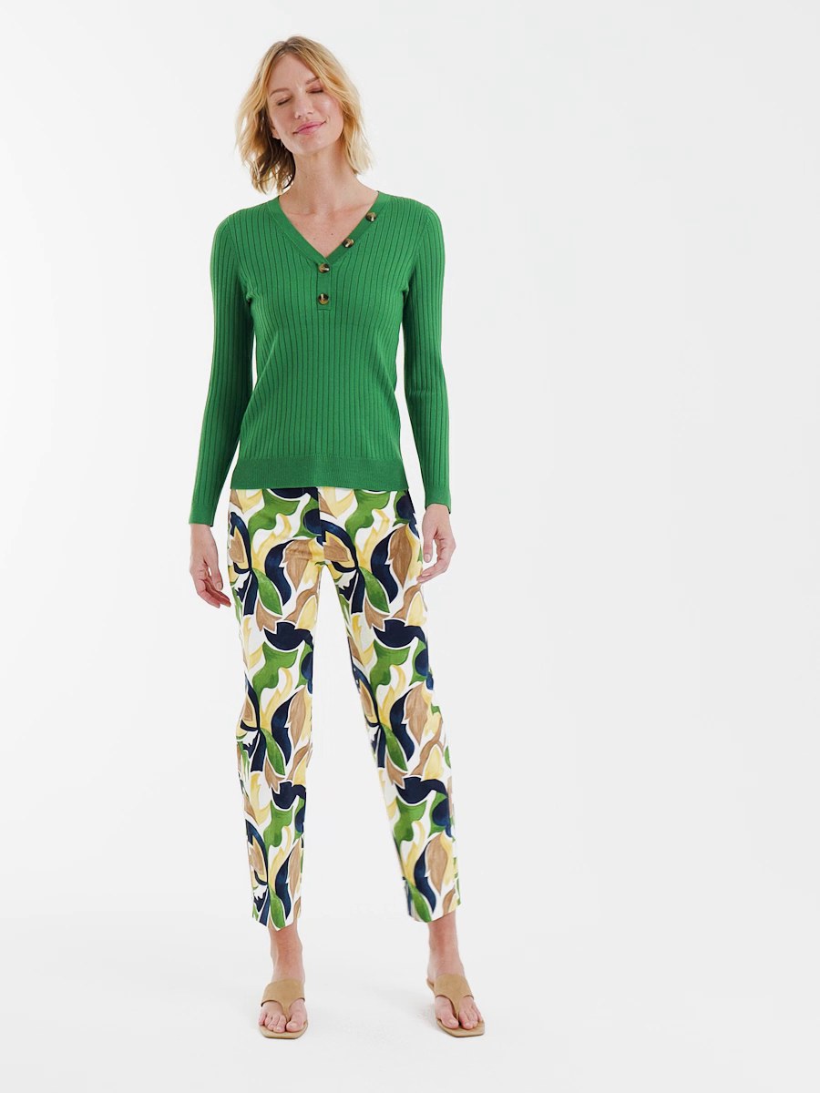 Emme Straight Mod Cropped Pants