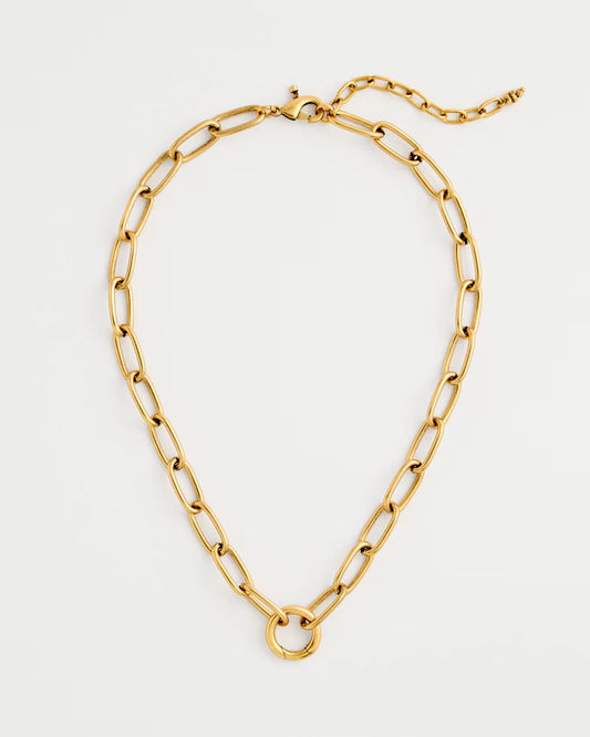 Golden Charm Link Necklace