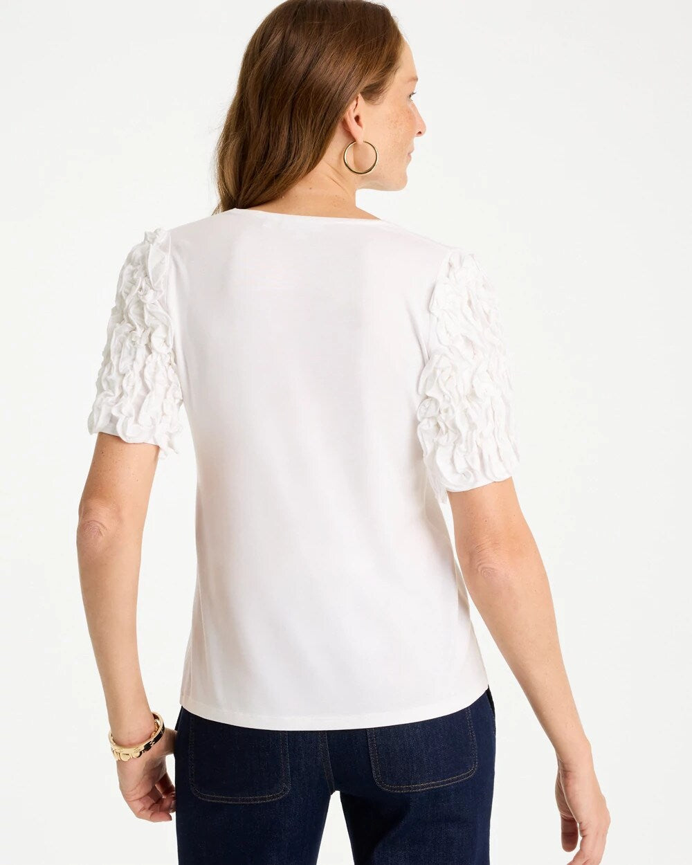 Knit 3D Sleeve Tee