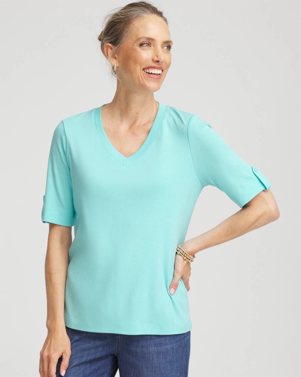 Pima V-Neck Tee