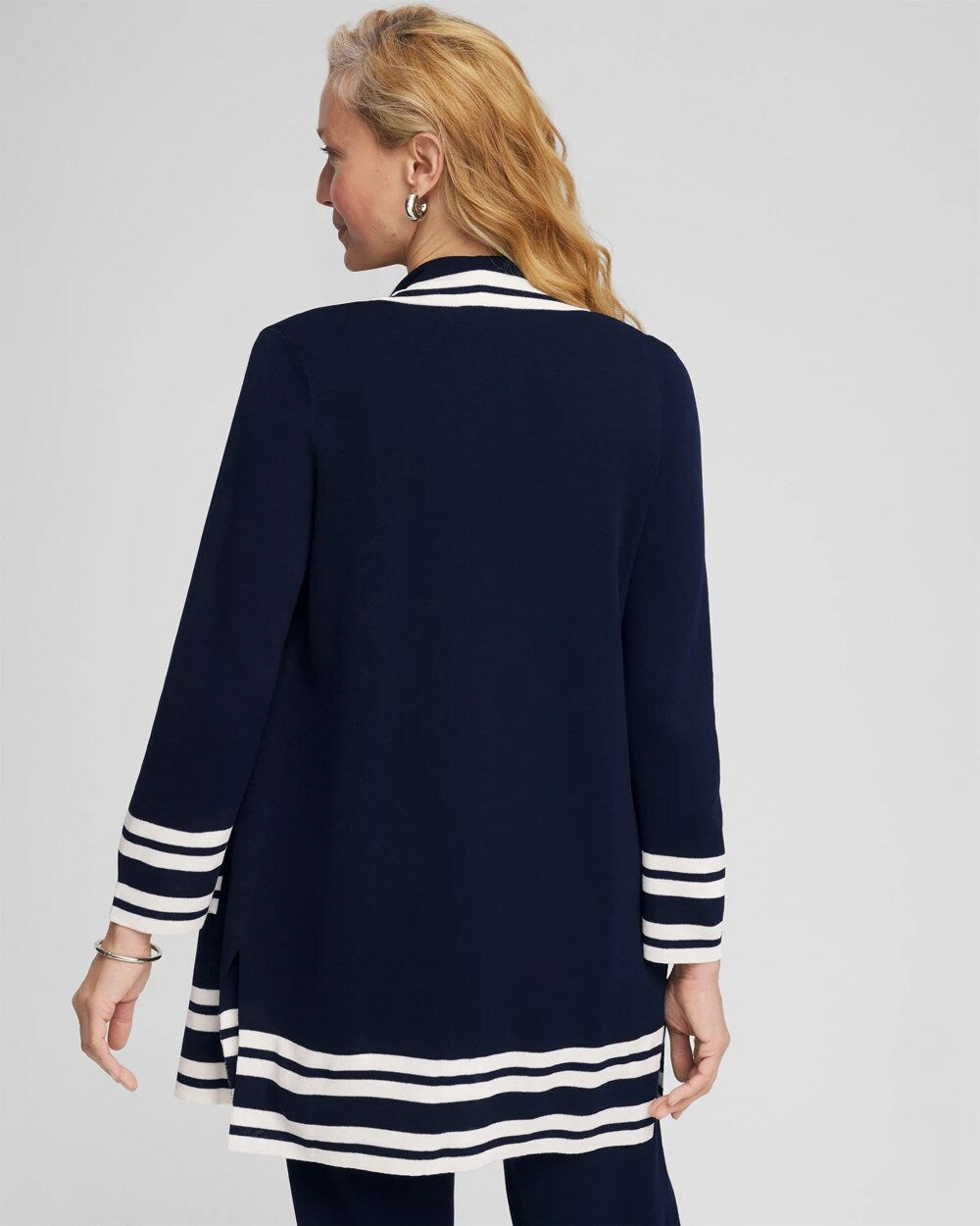 Travelers Contrast Border Cardigan