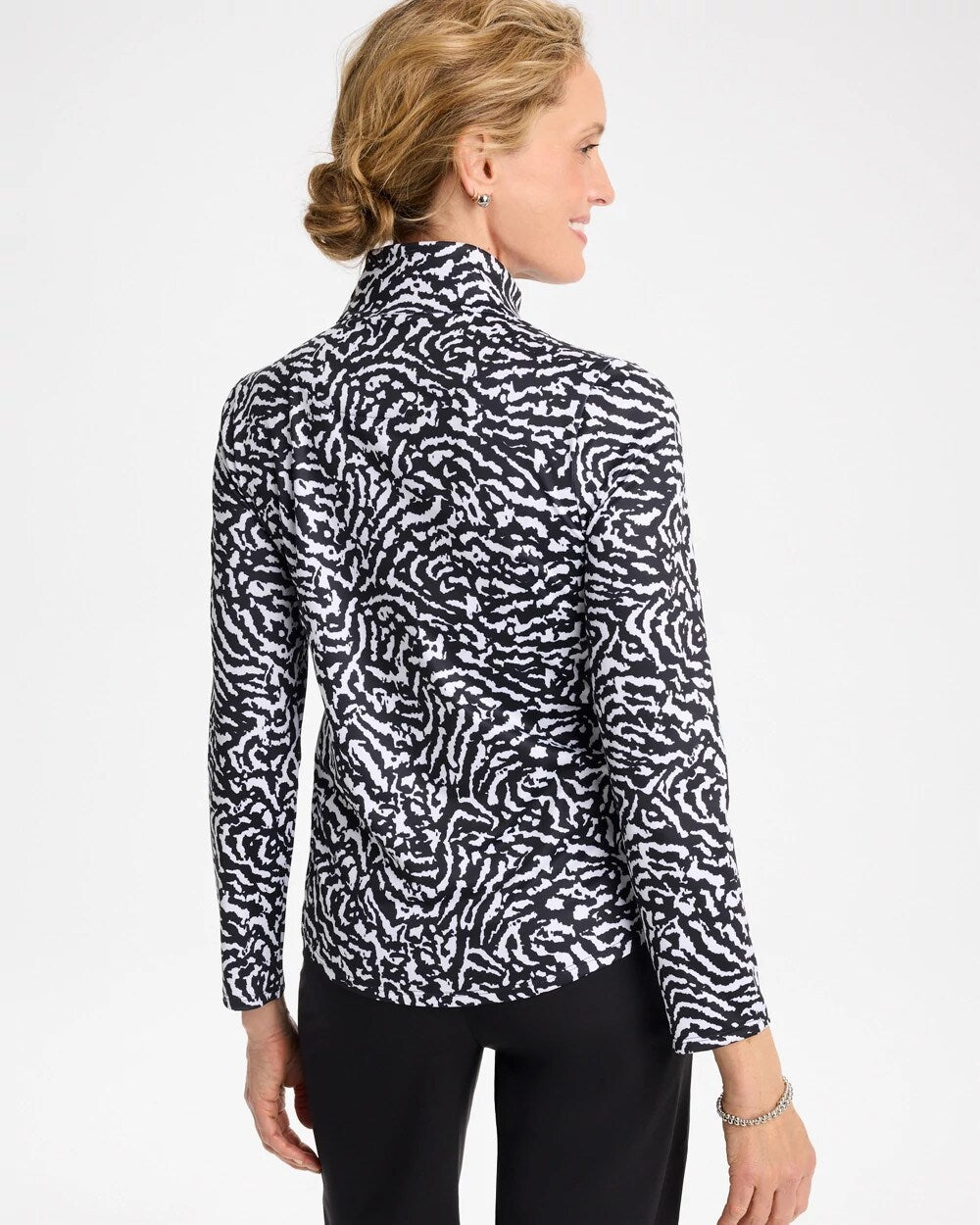 Zenergy UPF Printed Half-Zip Polo