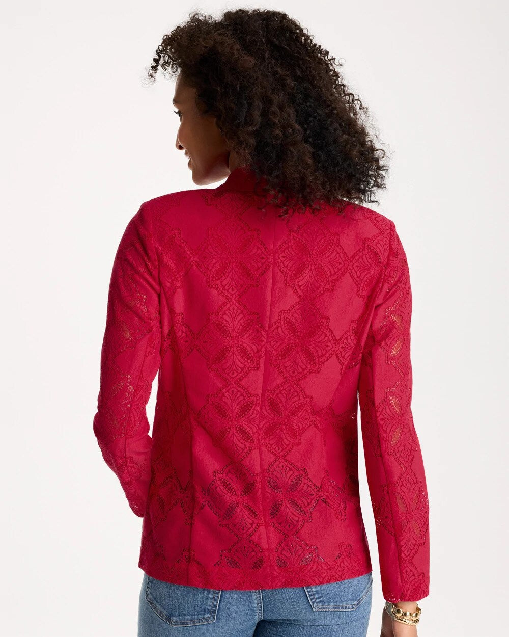 Lace Cutwork Blazer