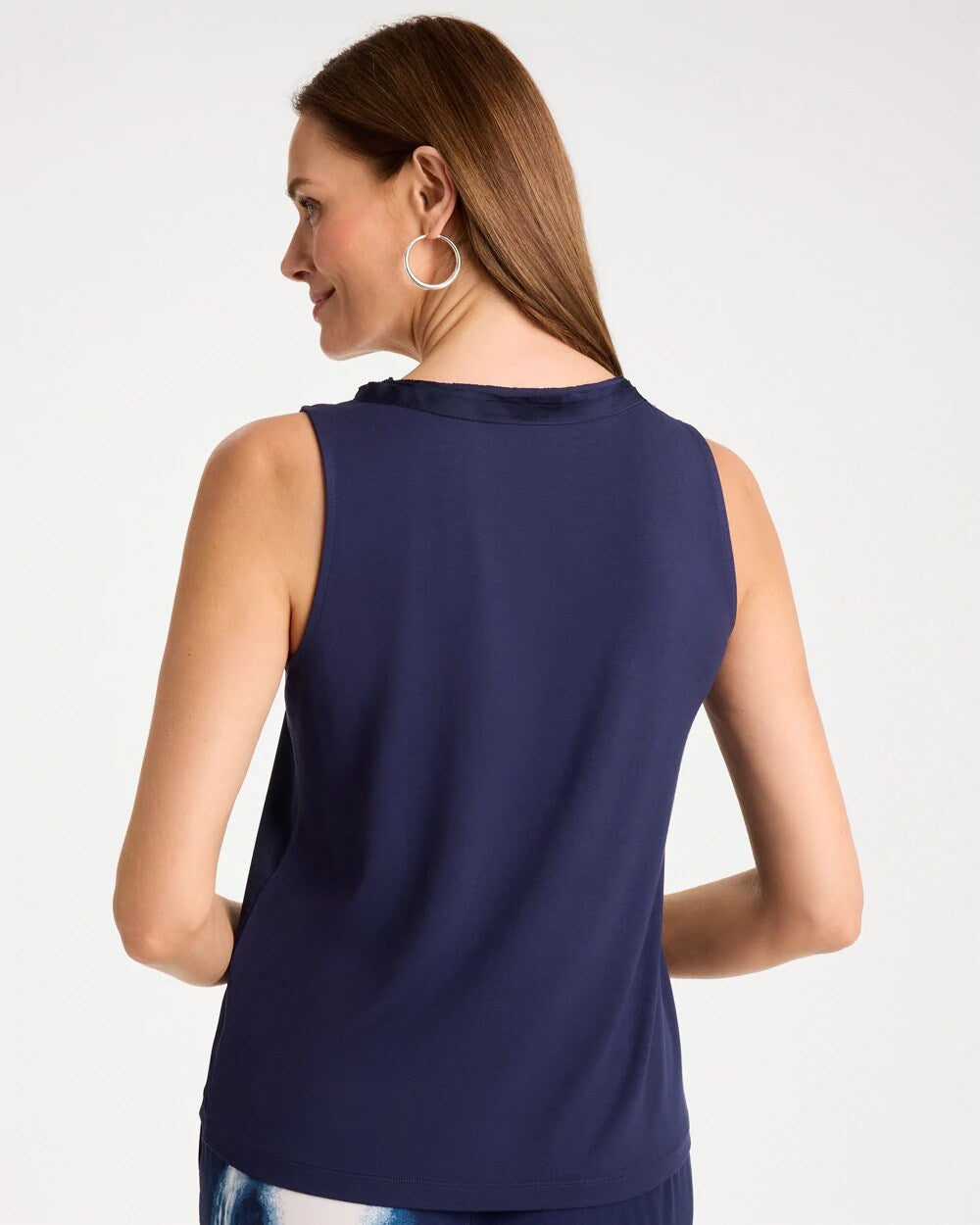 Jersey Satin Tank Top