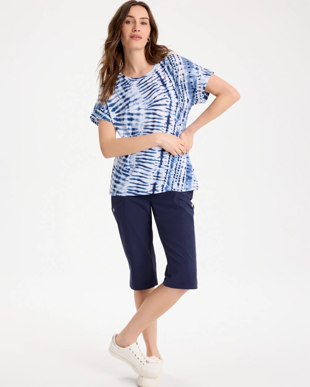Zenergy Tie-Dye Drop Shoulder Tee