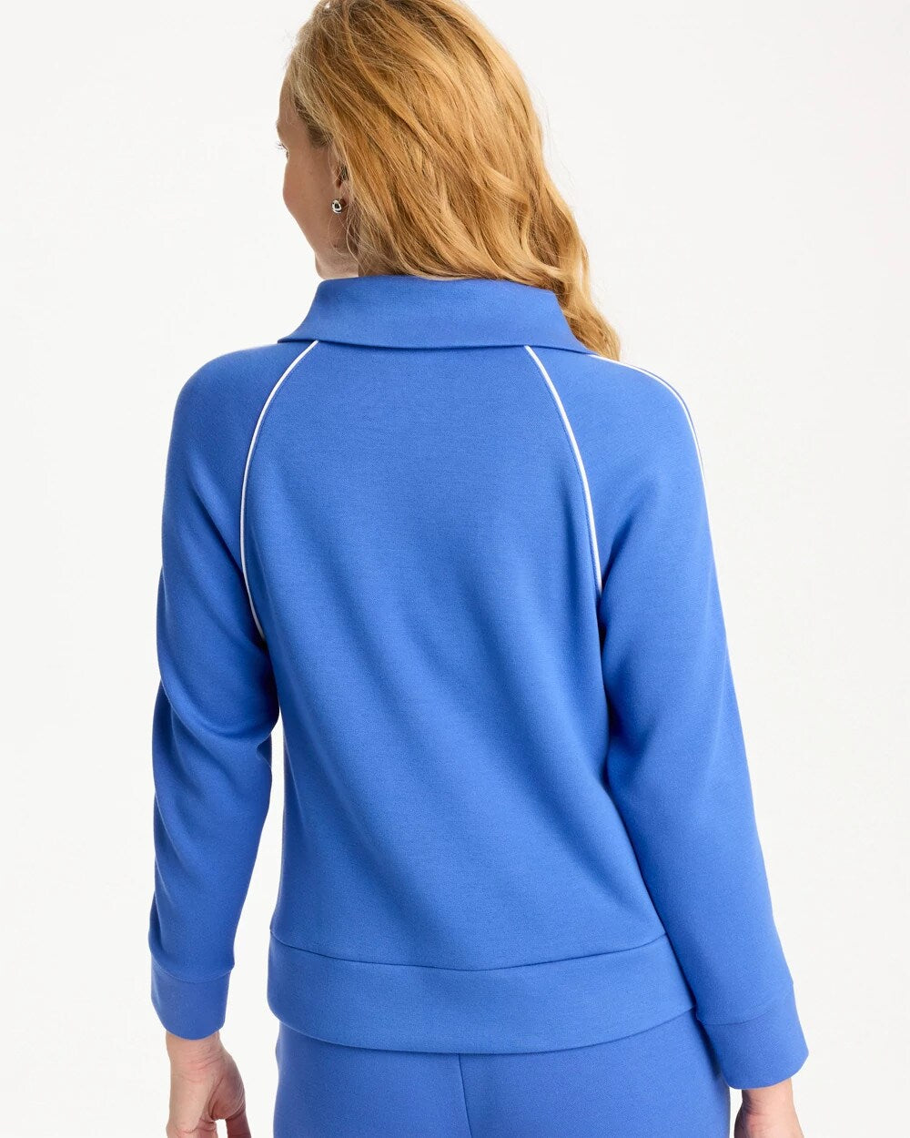 Zenergy Soft Pique Half-Zip Pullover Top