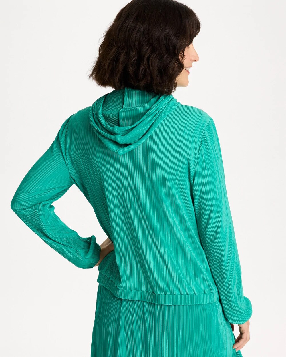 Zenergy Micro Plisse Hooded Jacket