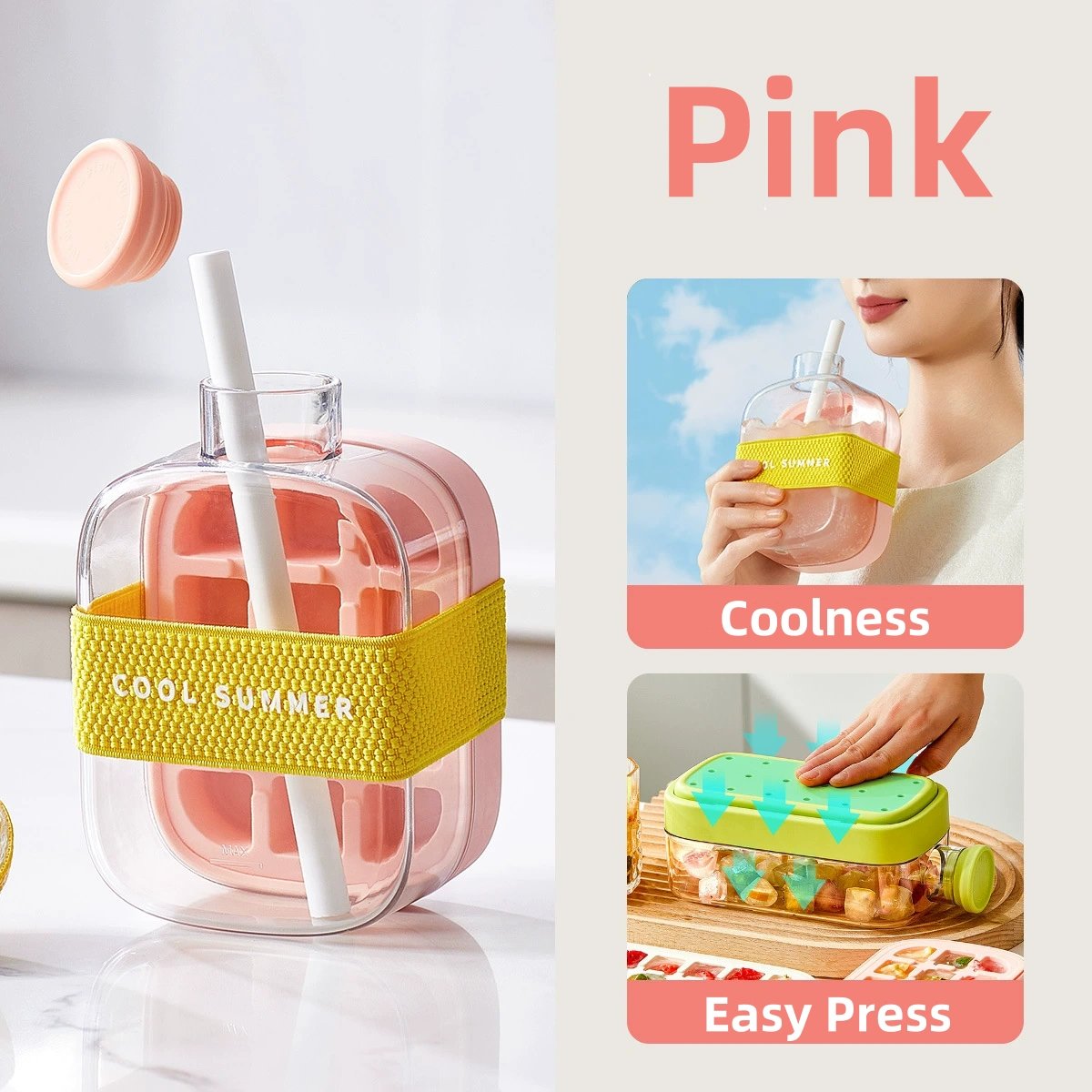 🧊Creative Ice Cube Maker with Portable Kettle – Cool Your Life!