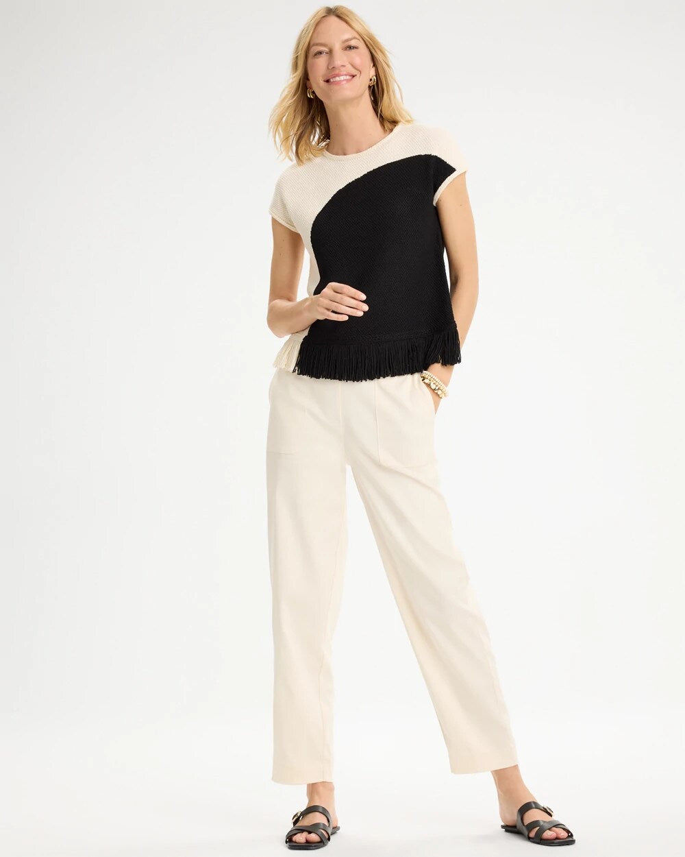 Relaxed Tapered Crop Pants