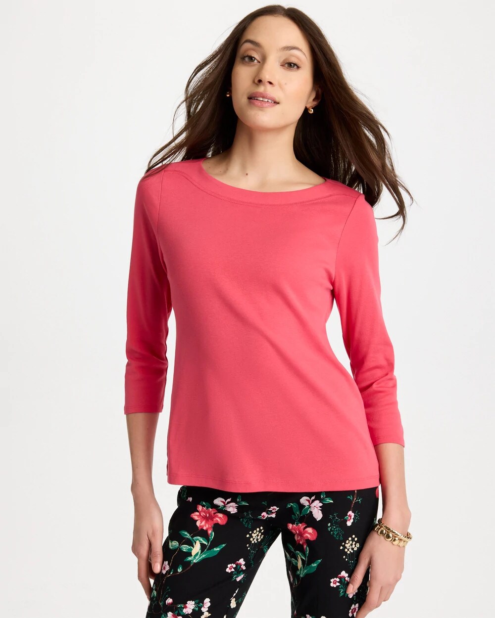 Pima 3/4 Sleeve Tee