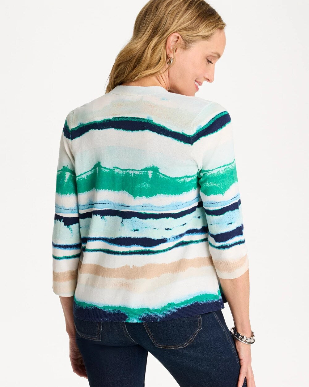 Grotto Striped Summer Romance Cardigan