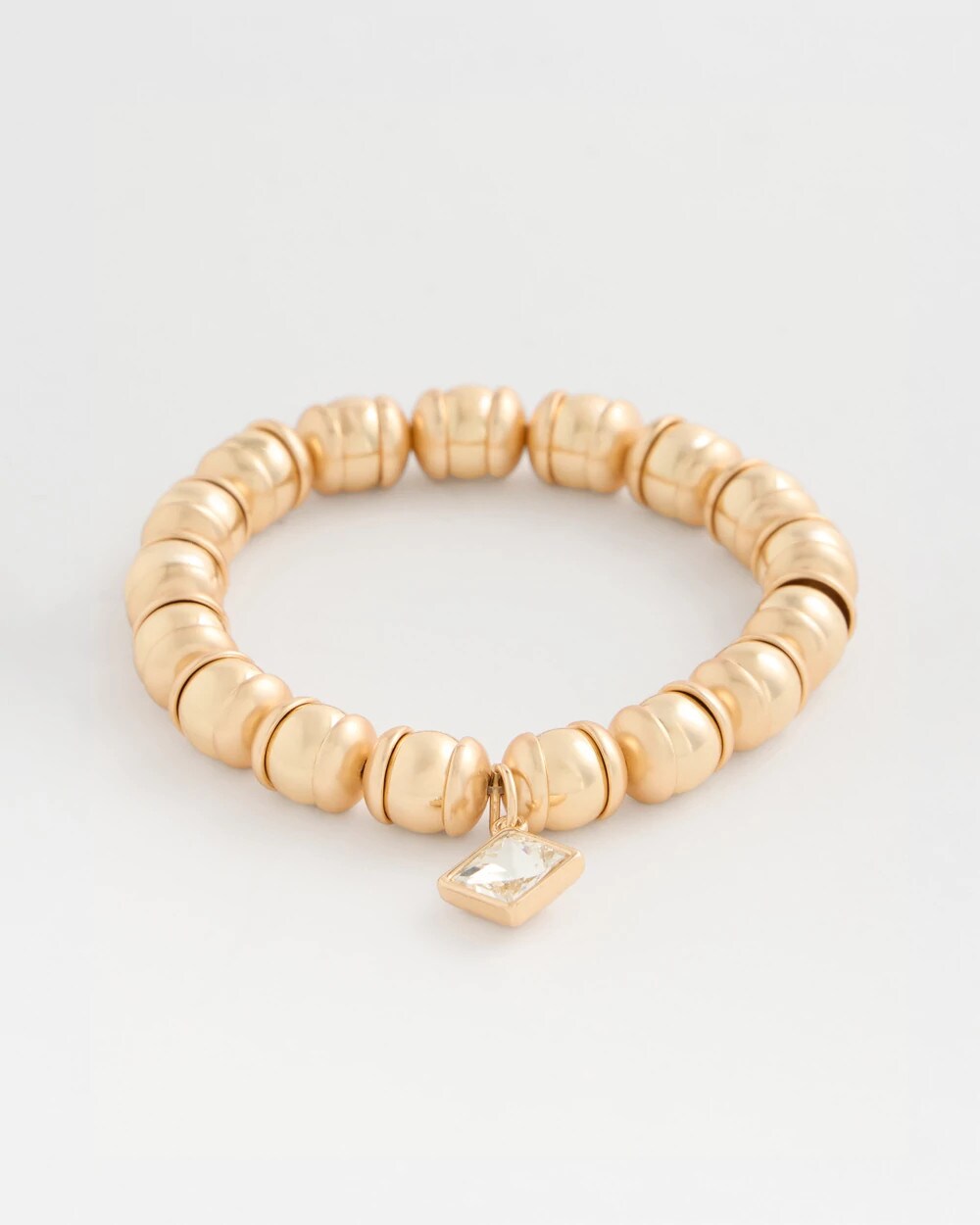 Goldtone Round Charm Bracelet