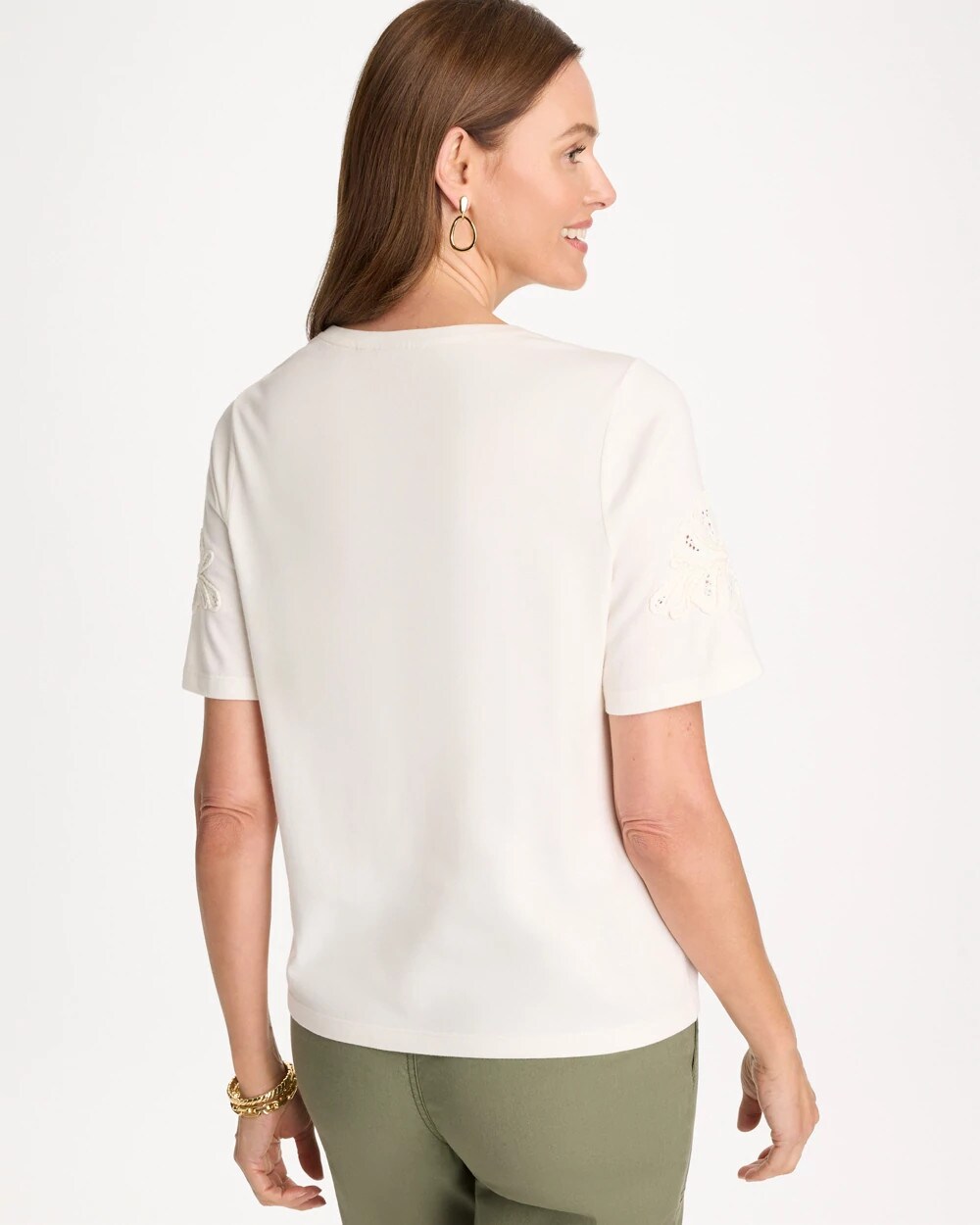 3D Cutwork Knit Tee