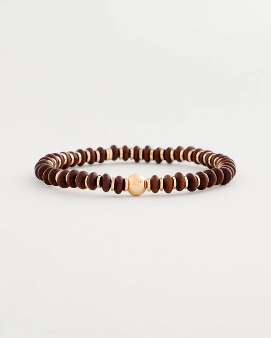 Wooden Charm Stretch Bracelet