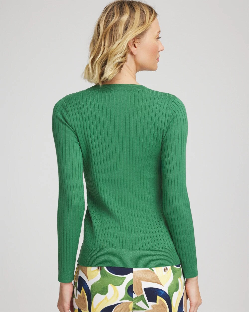 Ribbed Button Henley Sweater