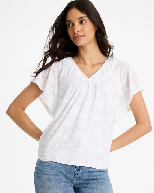 Burnout Floral Tee
