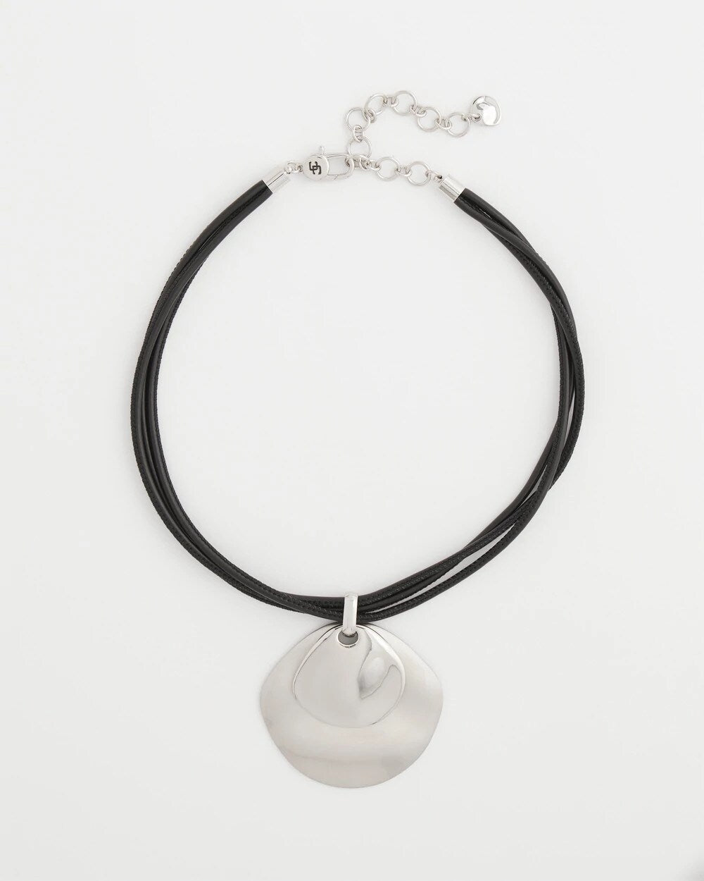 Silver Pendant On Cord