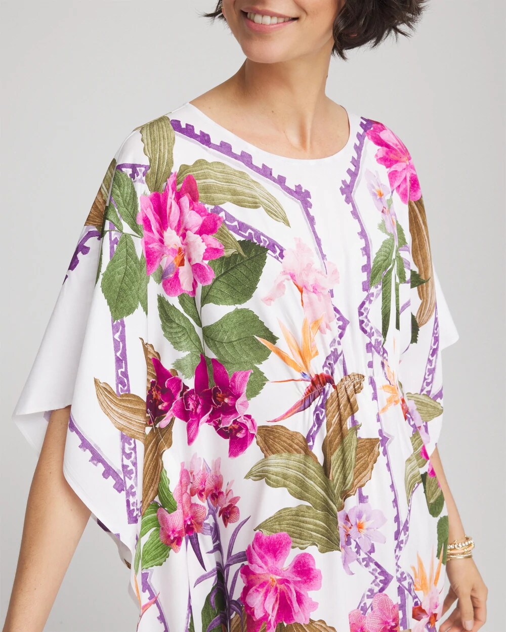 Island Cotton Slub Crewneck Button Tee