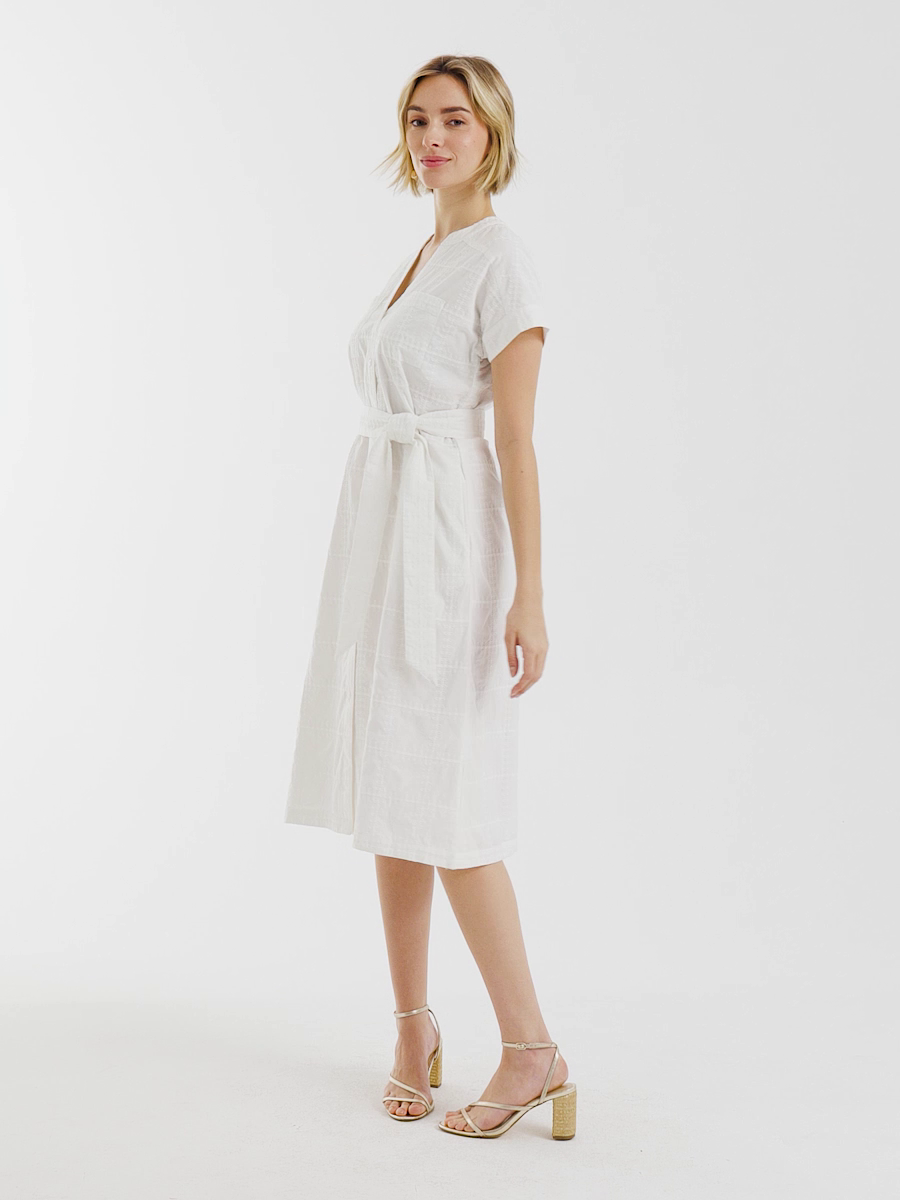 Embroidered Cotton Shirtdress