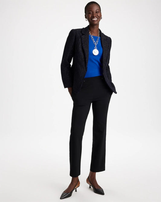 Brigitte Tab Straight Ankle Pants